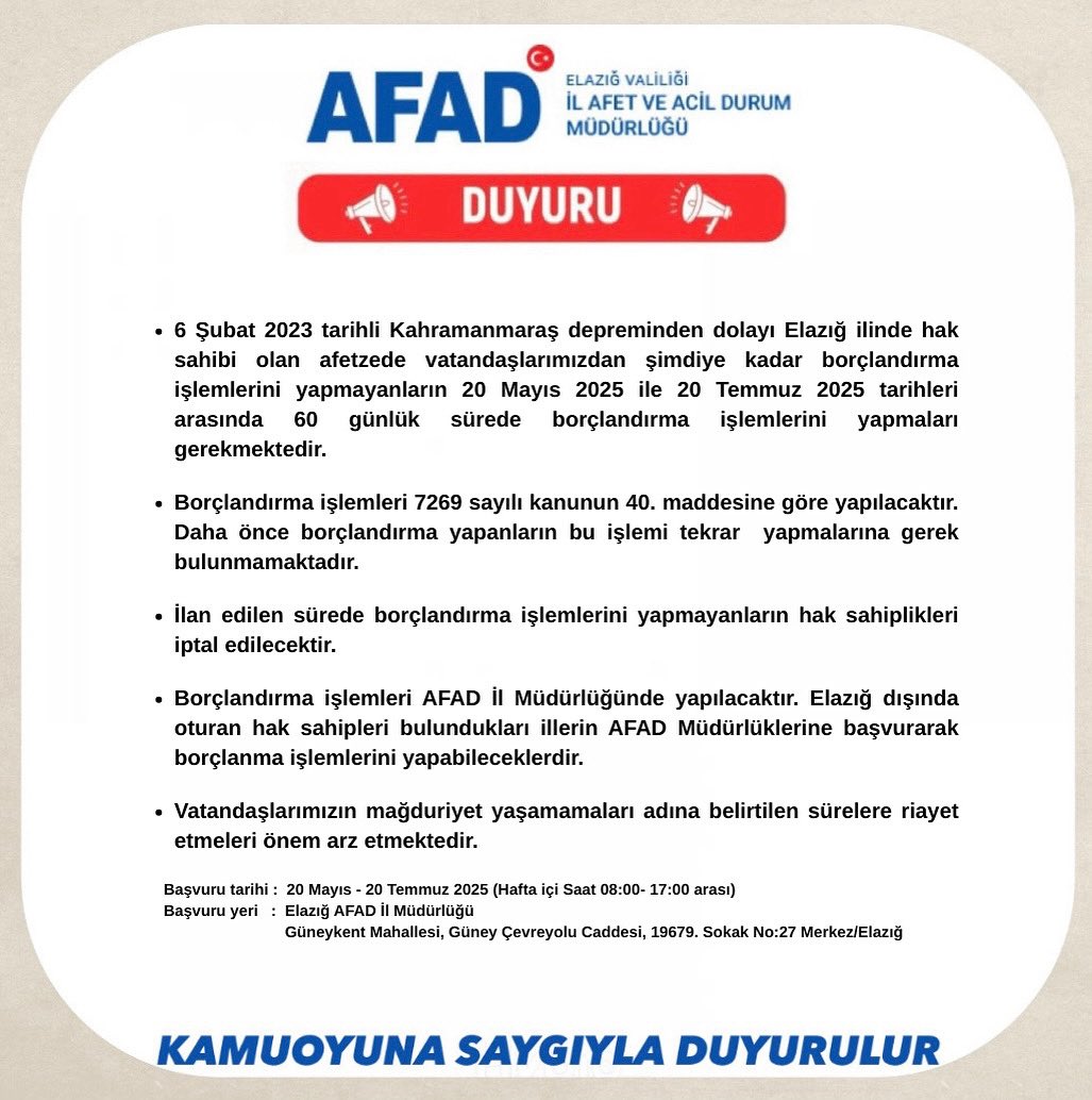 Borçlandırma yapmadıysanız acele edin! Yoksa hak sahipliğiniz düşecek!