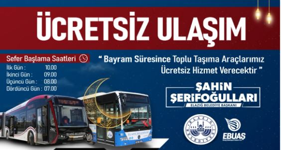 Kurban Bayramı’nda belediye otobüsleri ücretsiz olacak!