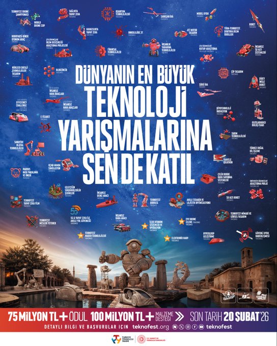 TEKNOFEST’TE YER ALMAK İSTEYENLERİN DİKKATİNE!
