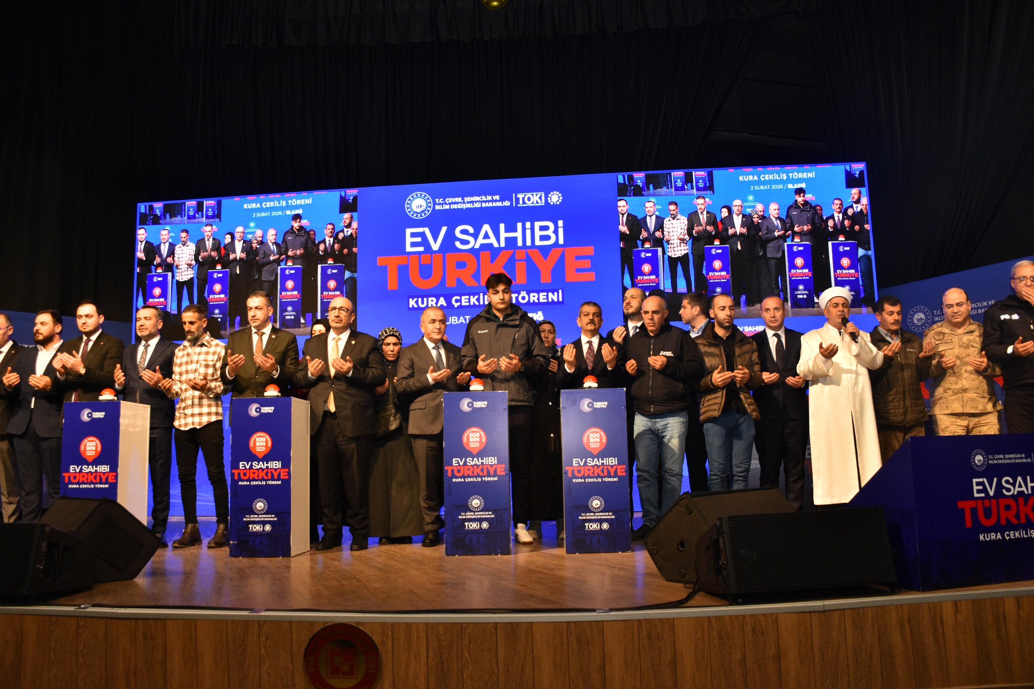 ELAZIĞ’DA SOSYAL KONUT KURA ÇEKİMİ GERÇEKLEŞTİ